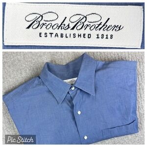 New without tags‎ Brooks Brothers Mens Dress Shirt L 16 1/2 Long Sleeve Blue